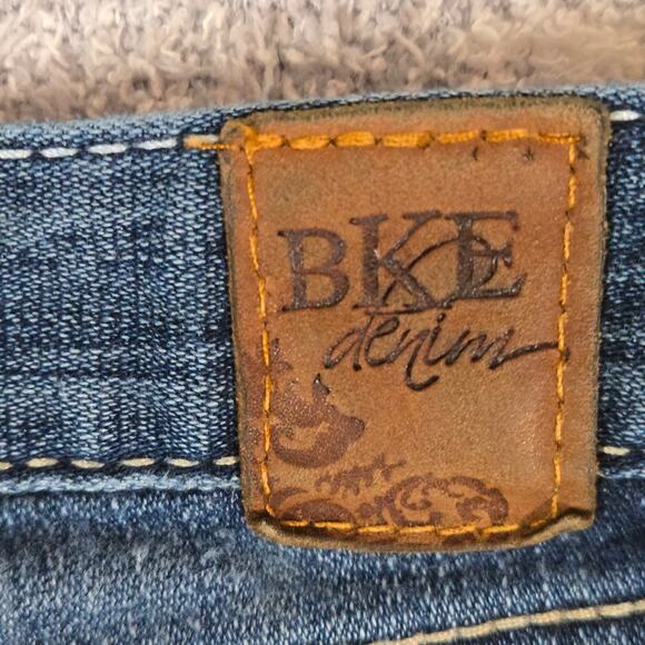 BKE Denim Stella Stretch Capri Dark Blue Cropped Women's Jeans W32 L21 - Picture 6 of 11